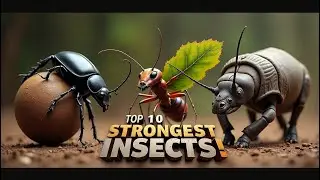 Top 10 Strongest Insects in the World 🐜 | Tiny Titans of Nature @animalfactswithjimmy