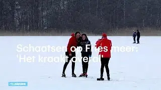 'Krakend ijs breekt niet': dronebeelden van schaatsen op natuurijs - RTL NIEUWS