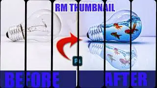 Light Bulb to Aquarium in Photoshop! 🐟✨ #Shorts #photoshoptutorial