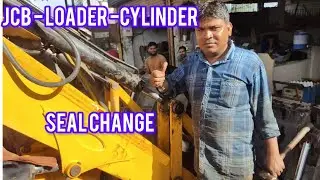 Jcb Loader Bucket Cylinder Seal Change || Jcb Hydraulic Cylinder Repair जेसीबी लोडर का सील चेंज करे 