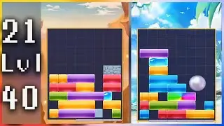 Block Blast Dropdom Puzzle Game  - Gameplay Walkthrough - Levels 21-40