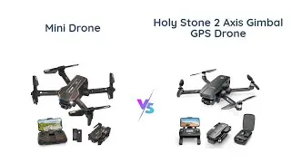 🚁✈️ AVIALOGIC Mini Drone vs Holy Stone 2 Axis Gimbal GPS Drone 🎥📹