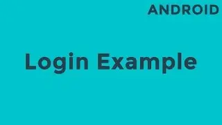 Android Login Example (Material Design)