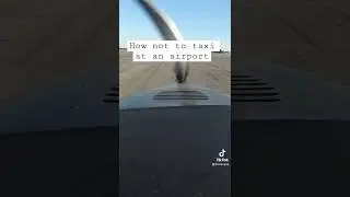 How not to #taxi at an #airport