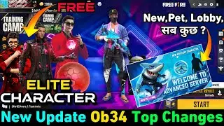 New Update !! Free Rewards - Ob34 Elite Character Free Fire | FF Max New Event / Update Today