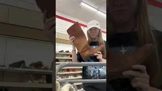 I thrifted Frye boots!