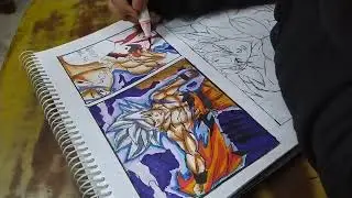 Drawing of comic book Page part 1