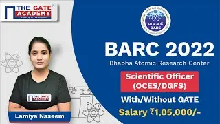 BARC Recruitment 2022 | Final Year Eligible | Salary ₹1,05,000 | GATE NOT Compulsory BARC OCES/DGFS