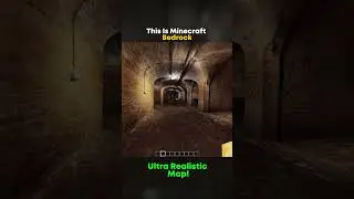 Ultra REALISTIC Map inside Minecraft BEDROCK #shorts