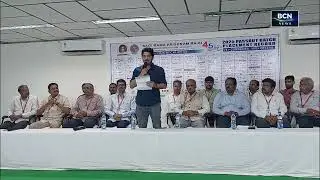 SRK Nishant Varma Secretary &  correspondent of SRKR Engg College,briefing media on placements 24-25
