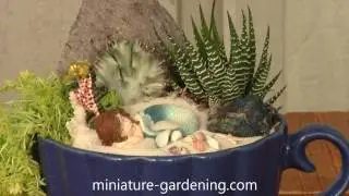 Mermaid Tea Cup Planter