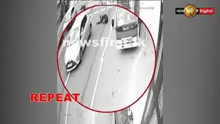 Cop clings onto speeding car, during drug bust