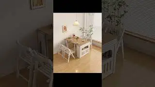 Extendable Dining Table for Small Living Spaces #spacesaving #diningtable
