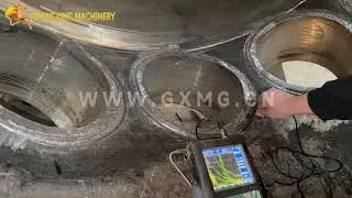 Ultrasonic Weld Testing in Rock Wool Cupola Furnace | Factory Process