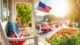 A Flag Day Parade Worth Watching Ambience 4th of July Patriotic Sounds 🇺🇸  ASMR Experience NO ADS 4K