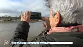 INONDATIONS - Chinon les pieds dans l'eau