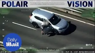 Accused carjacker jumps of a bridge into a river before arrest