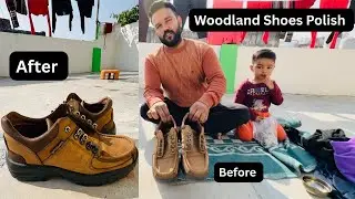 Woodland Shoes Polish 👞 Camel Colour || Vlogs || Daily Vlogs || Family Vlogs || Shoes || PutuSutu