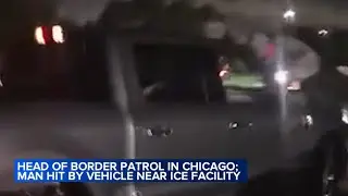 Protester hit by pickup truck near suburban Chicago ICE facility
