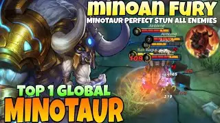 MINAON FURY Minotaur Perfect Stun Enemies!! Minotaur Best Build 2021 | Top 1 Global Minotaur | MLBB