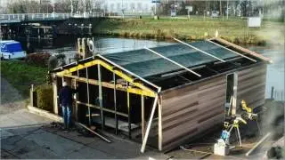 Opknappen boothuis,  Timelapse