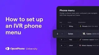 How to set up a phone menu IVR in Quo (formerly OpenPhone)