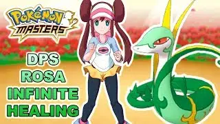 INFINITE HEALING ROSA & SERPERIOR DPS SYNC GRID BUILD SHOWCASE! | Pokemon Masters