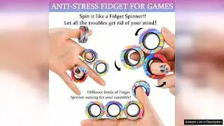 9Pcs Magnetic Rings Fidget Toy Set ADHD Anxiety Magnetic Fidget Toys Adults Review
