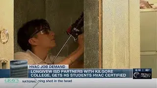 Longview High School students get early start in HVAC certification program