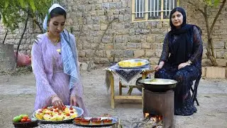 Mix of Traditional Dishes in the Village of IRAN ♡ Iran Village life