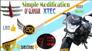 | SIMPLE MODIFICATION |OF| GLAMOUR XTEC NEW MODEL |2023 @RamsRider001 #ramsrider001 #subscribe