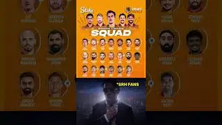 IPL mega auction | SRH Fans reaction after seeing the Squad | IPL 2025 #shorts #ytshorts