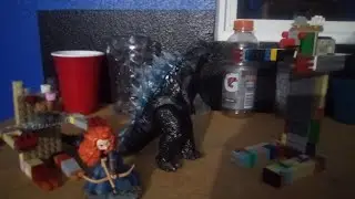 Godzilla Elinor Seves Merida From Mor'du/ Elinor vs. Mor'du/ Godzilla attacks