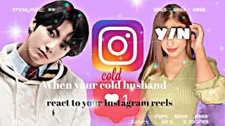 When you cold husband react to your indian Instagram reels ( jungkook ff )