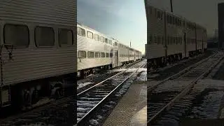 Metra 517 Glides into Western Ave in the Cold