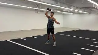 Alternating Dumbbell Clean + Push Press
