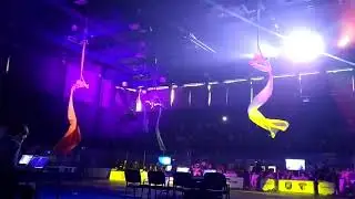 Воздушное трио Aerial Angels. Флаг России в Юбилейном