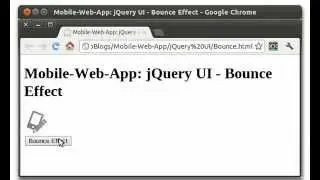 Implement bounce effect using jQuery UI
