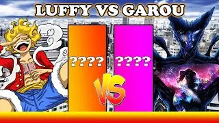 One Piece Luffy VS Cosmic Garou - Power Levels!