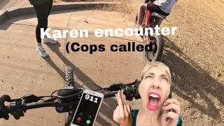 Karen Encounter ( no cops in video)#fyp #karen #ebike #talaria 