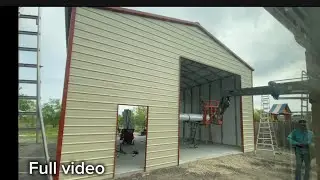 FULL BUILD A SHOP BUILDING IN TWO DAYS #vlog