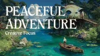 Solarpunk Ambience Peaceful Coastal Village Music for Focus & Relaxation Eco Friendly Lofi Aesthetic