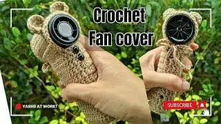 🐻 Crochet Fan Cover Tutorial | Cute Bear Cozy for Goojodoq Mini Hand Fan | easy tutorial 