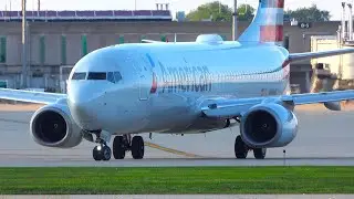 (4K) Evening Plane Spotting at Gerald R. Ford International Airport