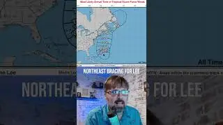 Hurricane LEE a VERY LARGE Storm! #shortsfeed #shorts #hurricanelee #weather