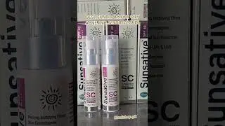 Sunsative Sunscreen Gel SPF40 for oily acne and sensitive skin #sunblock #oilyskin #acne #sensitives