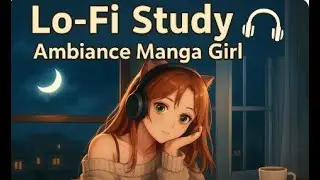 Lo-Fi Study 🎧 Ambiance Manga Girl