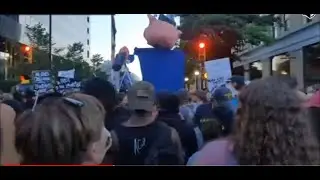 Trump rally with protesters at Tulsa OK 2:00hr Video 06/20/2020