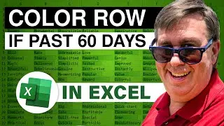 Excel &mdash; Как выделить целую строку по дате в Excel &mdash; Эпизод 1906