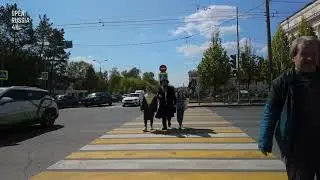 Kazan Russia in 4K Virtual Walk Through Sunny Streets #russia #kazan